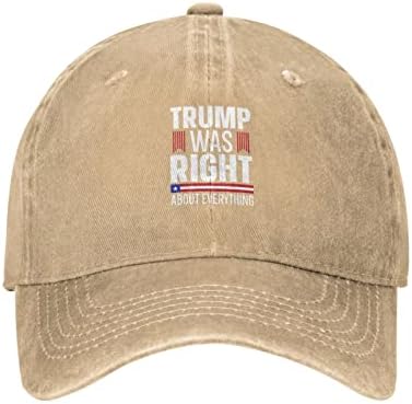 יורקו טראמפ צדק בכל מה שאבא כובע כובע בייסבול לגברים נשים כובעי בייסבול מתכווננים כובעים מצחיקים