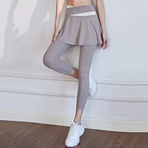 מכנסי יוגה לנשים או נשים חצאיות חצאיות חצאית קפלים קפריס חותלות אימון אתלטי מפעיל מכנסי יוגה