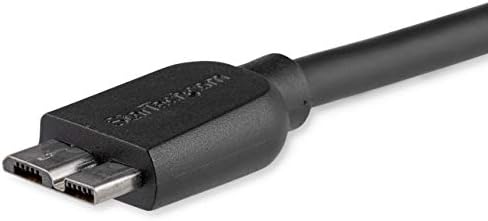 Startech.com 15 סמ 6 אינץ 'קצר USB 3.0 A עד מיקרו B כבל M/M - סנכרון מטען נייד USB 3.0 כבל B מיקרו B לסמארטפונים וטאבלטים