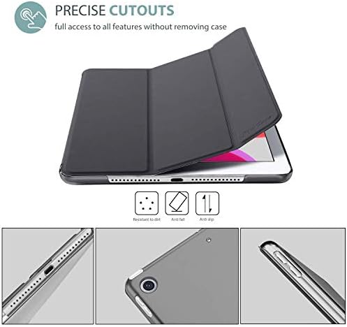 Procase iPad 10.2 Case 2019 iPad דור 7th Slim Stand Contence Hard Bundle עם מדבקת מחזיק עיפרון לעיפרון אפל 1st ו- 2nd gen
