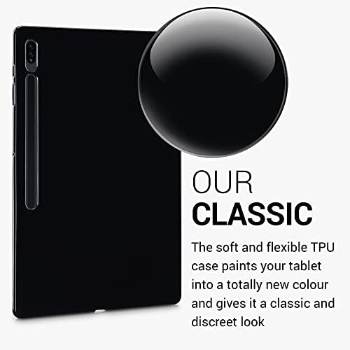 מקרה KWMobile TPU Silicone תואם ל- Samsung Galaxy Tab S8 Ultra - מקרה כיסוי סופג זעזוע גמיש רך - מט שחור
