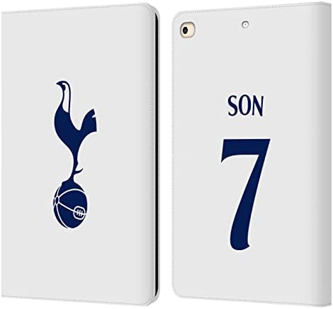 עיצובים של תיק ראש מורשה רשמית Tottenham Hotspur F.C. Son Heung-Min 2021/22 שחקנים ערכת בית ערכת עור ארנק עור מארז תואם ל- Apple iPad