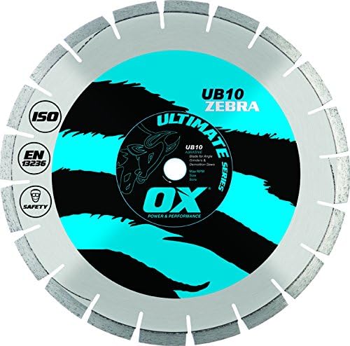 OX OX-UB10-4.5 שוחק אולטימטיבי להב 4.5 אינץ 'להב יהלום, נשא 7/8 אינץ' -5/8 אינץ '