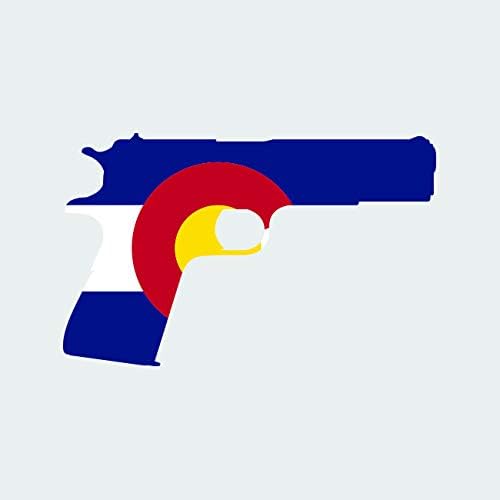 דגל קולורדו 1911 מדבק דבק עצמי מדבקות ויניל FA גרפיקס CO 2A זכויות אקדח MOLON LABE PRO - 15.97 רחב