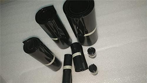 שחור 1M PVC חום מכווץ חומרי בידוד צינורות 30/40/46/50/60/70/86 ממ רוחב עבור צינורות עטיפת סרטים של סוללת LIPO -