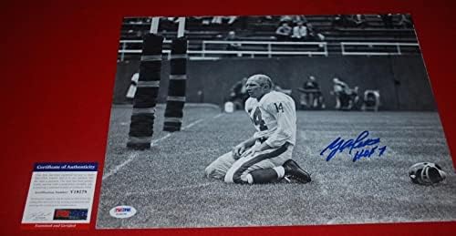 YA Tittle ניו יורק ענקיות חתמו 11x14 Photo PSA/DNA COA Y19278 - תמונות NFL עם חתימה