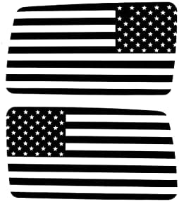דגל אמריקאי ויניל אחורי צד אחורי מדבקות תואמות ל- Hummer H3 2005-2009, מדבקות חלונות מדבקות קדומות אביזרים חיצוניים
