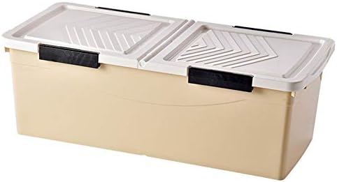 קופסאות שקיות אחסון תחת מיטה תחת מיטה קופסת אחסון משולבת עם גלגלים הניתנים לערימה מתחת למיטה חדר מיכל מסודר מארגן משרד Zhaoyongli