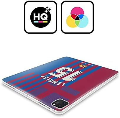 עיצובים של תיק ראש מורשה רשמית FC Barcelona Clément Lenglet 2021/22 שחקנים ערכת בית קבוצה 2 מארז ג'ל רך תואם ל- Basic Kindle 10th Gen
