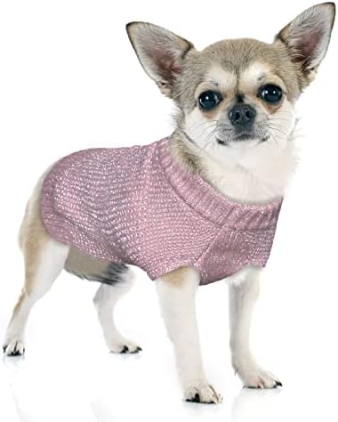 סוודר כלבים סרוג סריג סוודר מחמד חיות חורף בגדים חמים למזג אוויר קר סוודר גור קטן