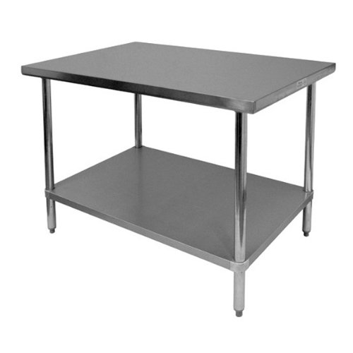 קבוצת הרעם סלוט42460 ו', שולחן עבודה שטוח בגודל 24 על 60 על 35 אינץ', שולחן עבודה מסחרי, שולחן הכנת אוכל למטבח