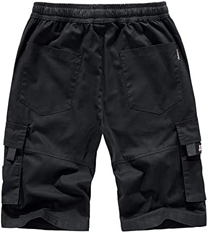 Miashui מכנסיים קצרים נושמים גברים סופר כותנה קיץ מכנסי מכנסי גברים מרובי כיס