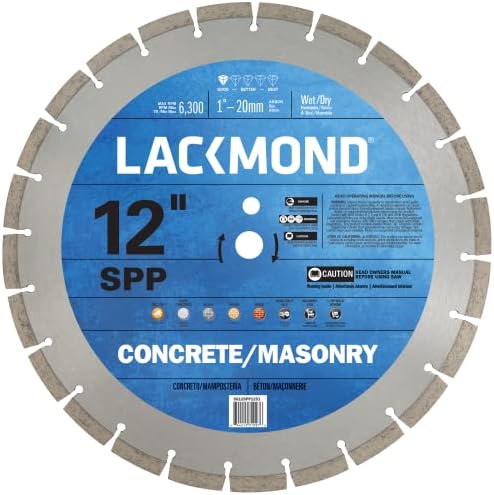 סדרת Lackmond SPP מהירות גבוהה בטון טחנת להב יהלום לבטון ובנייה - קצה חיתוך דק עם 1 - 20 ממ ארבור - חיתוך מהיר ואגרסיבי