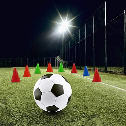 7 אינץ פלסטיק קונוסים תנועה ספורט אימון זריזות סמן קונוס עבור כדורגל, החלקה, כדורגל, כדורסל, מקורה וחיצוני משחקים