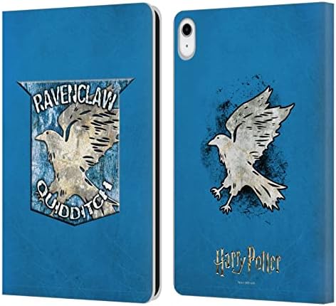 עיצובים של תיק ראש מורשה רשמית הארי פוטר רייבנקלב קווידדיץ 'בתג אסיר של Azkaban נגד עור ארנק עור מארז תואם ל- Apple iPad 10.9