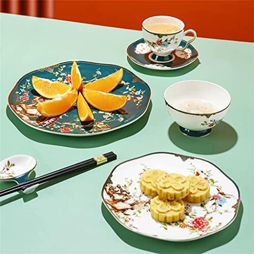 RLZCFFF עצם סין כלי שולחן קביעת כלי אוכל למטבח כלים עצם קערות שילוב מסעדות