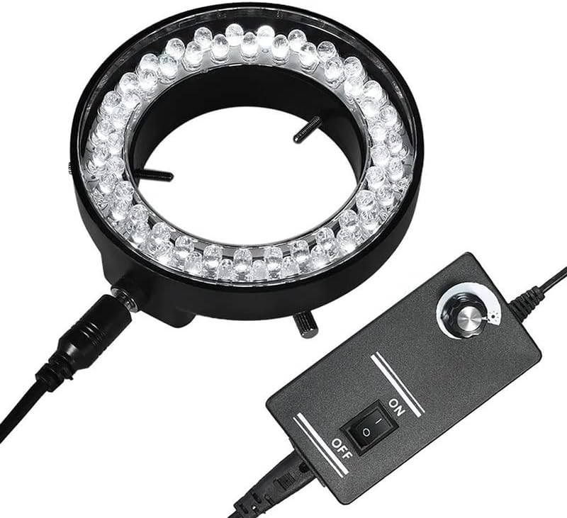 מיקרוסקופ אביזרי ערכת למבוגרים מתכוונן 56 הוביל טבעת אור הפנס מנורת עבור תעשיית סטריאו מיקרוסקופ מצלמה זכוכית מגדלת מעבדה מתכלה