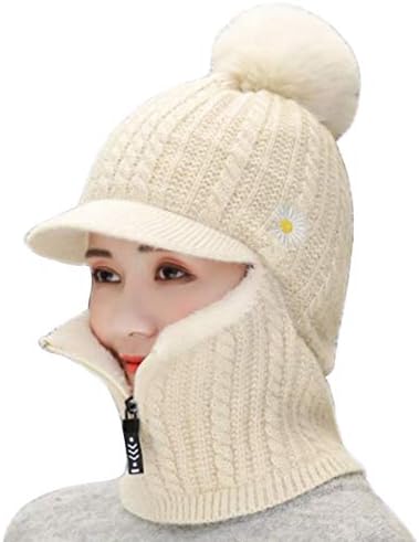 נשים בלקלאבה מגן גולגולת גולגולת כובע צוואר עיגול צוואר צעיף סקי שלג סרוג חורף סרוג כובע צמר מזג אוויר קר