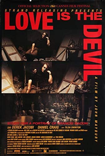 אהבה היא השטן: ללמוד לדיוקן של פרנסיס בייקון 1998 פוסטר גיליון אחד