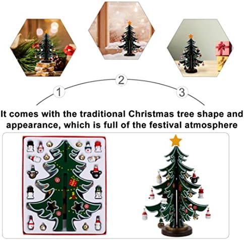 עץ חג המולד של מיני שולחן עץ עץ עץ עץ קישוטי עץ שולחן שולחן שולחן קישוט עץ חג מולד קטן