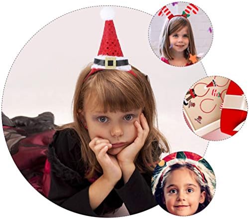 4 יחידות חג המולד כובע סרט מצחיק סנטה שדון המפלגה כיסויי ראש חג המולד חג בארה ' ב לילדים מבוגרים מסיבת חג המולד טובות סנטה סרט