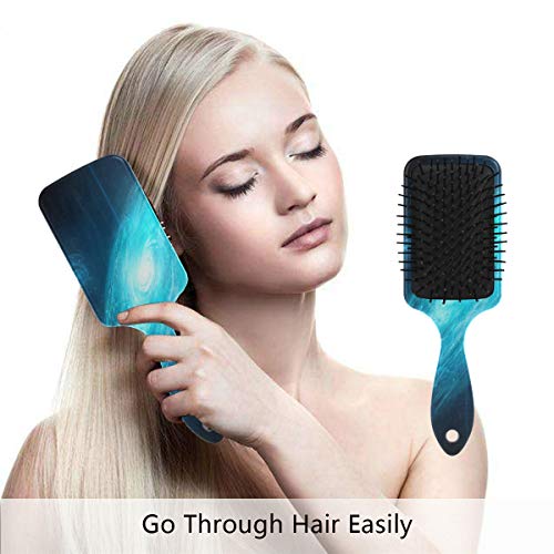מברשת שיער של כרית אוויר של VIPSK, יקום מדהים צבעוני פלסטיק, עיסוי טוב מתאים ומברשת שיער מתנתקת אנטי סטטית לשיער יבש ורטוב, עבה, מתולתל