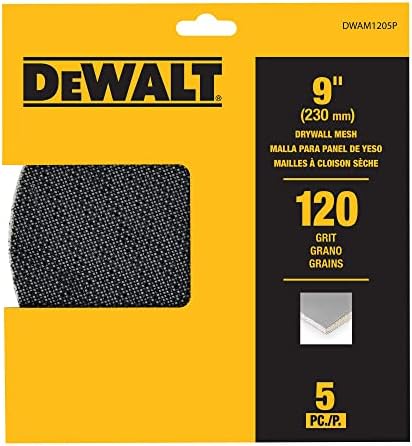 רשת Dewalt Drywall רשת, 9 אינץ ', 5 חבילה, 120 גרם