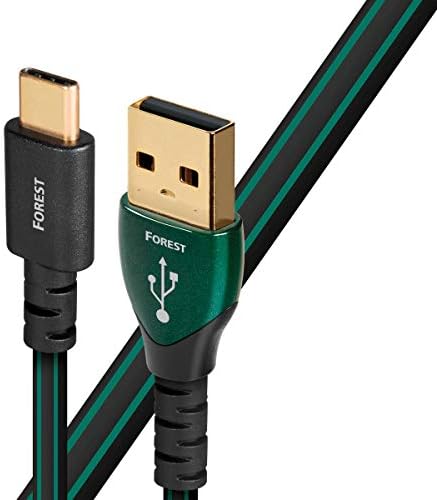 יער AudioQuest, USB A ל- USB C כבל, 0.75 מטר/2.46 רגל