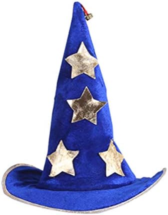 Partykindom Halloweend של אבזרי ראש מכשפה כובע קוסם כובע פנטגרם מעגל ספוג כובע ממוסמר קישוטים ליל כל הקדושים למסיבת ליל כל הקדושים