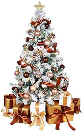 עצי חג מולד מלאכותיים 6ft עץ חג מולד קטן לבן לחג משרד ביתי קישוט חג המולד 6ft