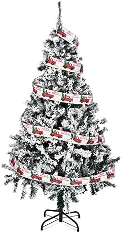 YESCOM עץ חג מולד מלאכותי של 5 רגל ועץ חג המולד של 7.5 רגל