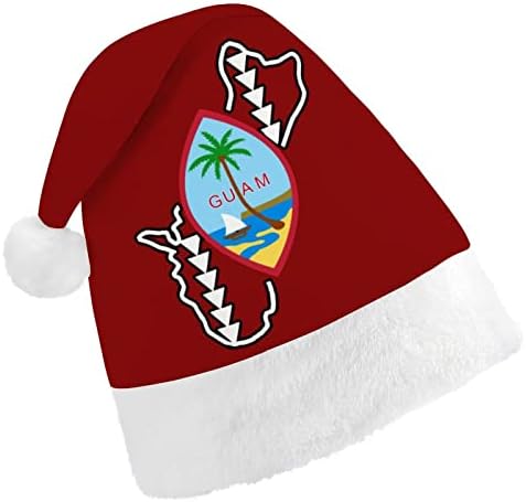 גואם דגל חותם חג המולד כובע סנטה כובע מצחיק חג המולד כובעי חג מסיבת כובעי עבור נשים / גברים