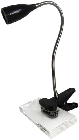 עיצובים פשוטים LD2005-BLK גמיש גמיש קליפ LED קליפ מנורת שולחן קל, שחור