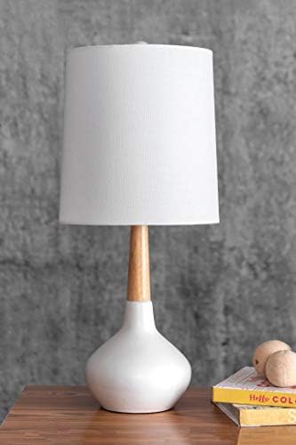Nuloom NPT42AA Castine 25 מנורת שולחן קרמיקה, גובה, לבן