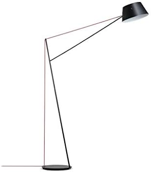 ZSEDP מנורת רצפה סטנדרטית אישיות שחורה יצירתית תאורת דיג ארוכה של זרוע ארוכה לחדר שינה/סלון/לימוד/שולחן קפה // ספה