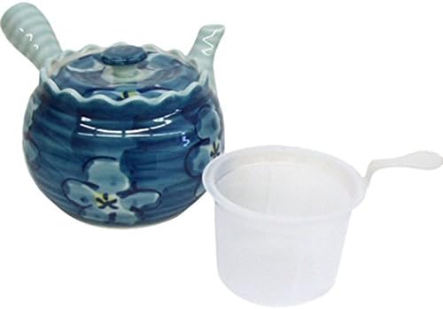 Kyapot מסוגנן, Arita Ware Goth Goth Plum קומקום עם תה POI, חרסינה סיר תה יפנית/גודל: 6.7 x 4.5 x 3.3 אינץ ', מס' 376323