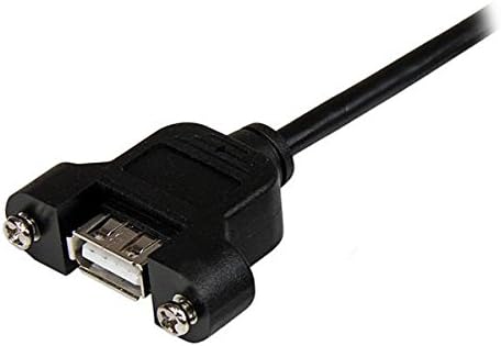 Startech.com 3 רגל הרכבה על כבל USB A ל- F/M-PANEL MONT MONT USB סיומת USB A-FEME