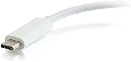 מתאם USB C2G, רכזת USB, מתאם Ethernet עם כוח, 3 יציאה, לבן, כבלים To 29746