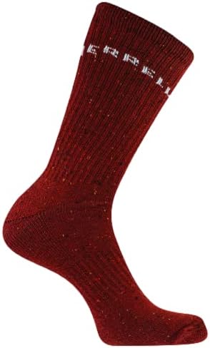 MERRELL UNISISEX- מבוגר גרביים של צמר צמר מנומר לגברים ונשים גרביים - יוניסקס לחות פיתול
