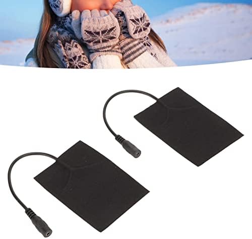 כרית חימום USB, סיבי פחמן שומרים על כרית דוד חשמלית מתקפלת חמה לכפפות שחורות 5 וולט