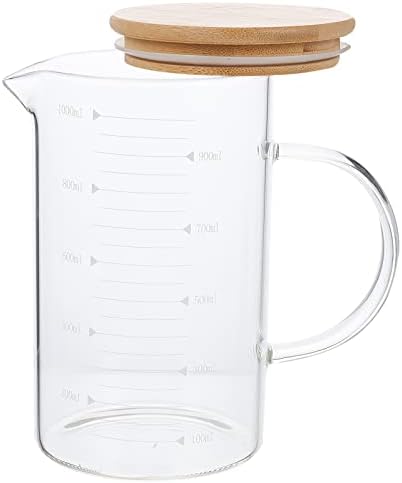 קנקן זכוכית המוטון מדידת כוס מים צלולים מים קרף משקאות קנקן קנק