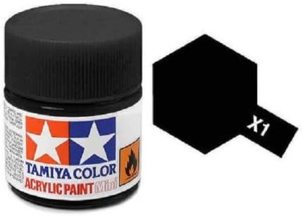 טמיה מודלס אקס-1 מיני צבע אקרילי, שחור