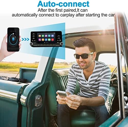 Raviad Wireless Carplay מתאם, Carplay Dongle למכוניות קוויות OEM, המרה Wired ל- Carplay Wireless, תמיכה בעדכון מקוון Plug & Play שימוש