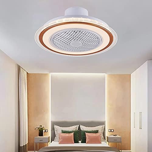 מאוורר LED Neochy עם תאורת תקרה ושלט רחוק שקט 3 מהירויות חדר שינה לעומק אור תקרת מאוור