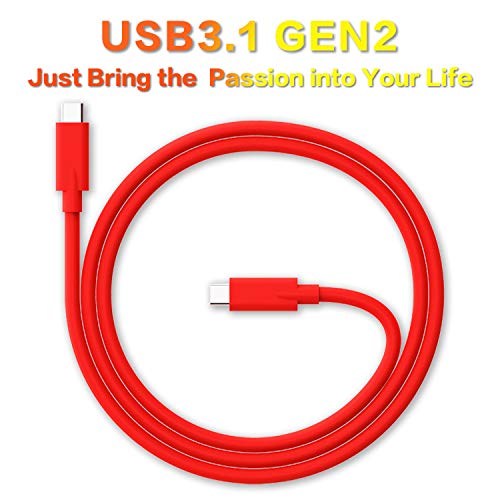 EasonUnunion USB C ל- USB C 3.1 כבל Gen 2 עם 100 וואט PD, העברת נתונים של 10 ג'יגה -ביט לשנייה 5A טעינה מהירה מסוג C עד C תואם לסמארטפון,