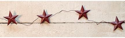 כוכב בורדו גרלנד 60 כוכב גרלנד מלאכותי למעטפת, קשת, שולחן וכניסה אדום ובורגונדי