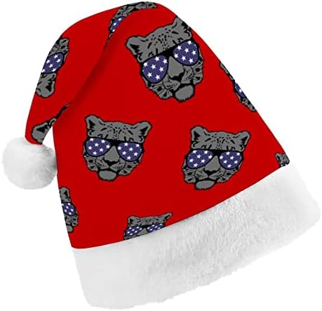 מגניב שחור נמר חג המולד סנטה כובע עבור אדום חג המולד כובע חג טובות חדש שנה חגיגי ספקי צד