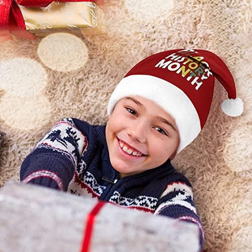 שחור ההיסטוריה חודש חג המולד כובע אישית סנטה כובע מצחיק חג המולד קישוטים