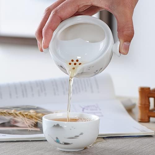 ערכת תה קרמיקה של Paynan Gaiwan Kettle Kung Fu Teaset טקס תה תה קישוט ביתי