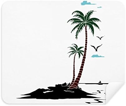 קוקוס עץ ענן שחפים חוף ניקוי בד מסך מנקה 2 יחידות זמש בד